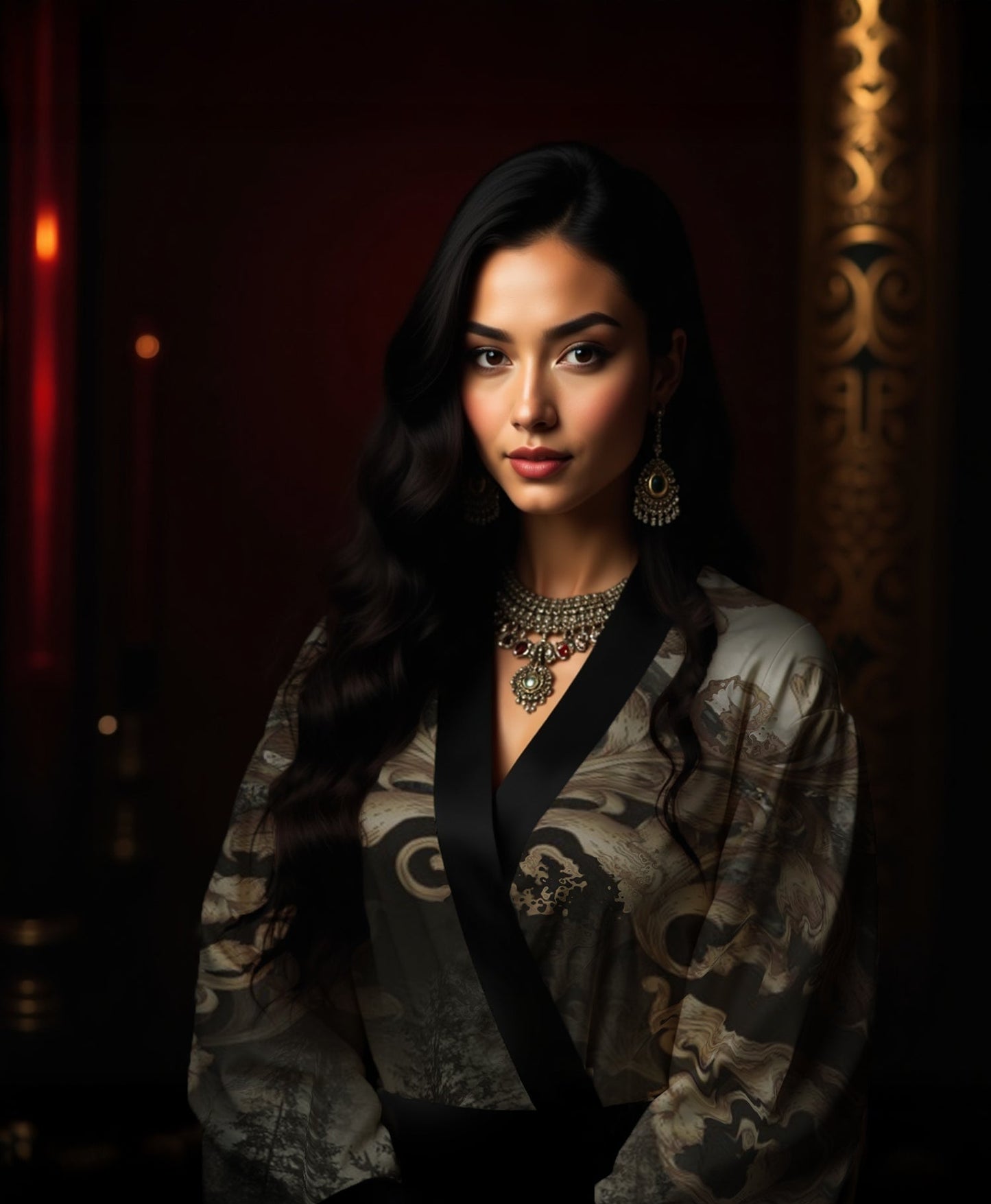 black gold kimono for modern styles