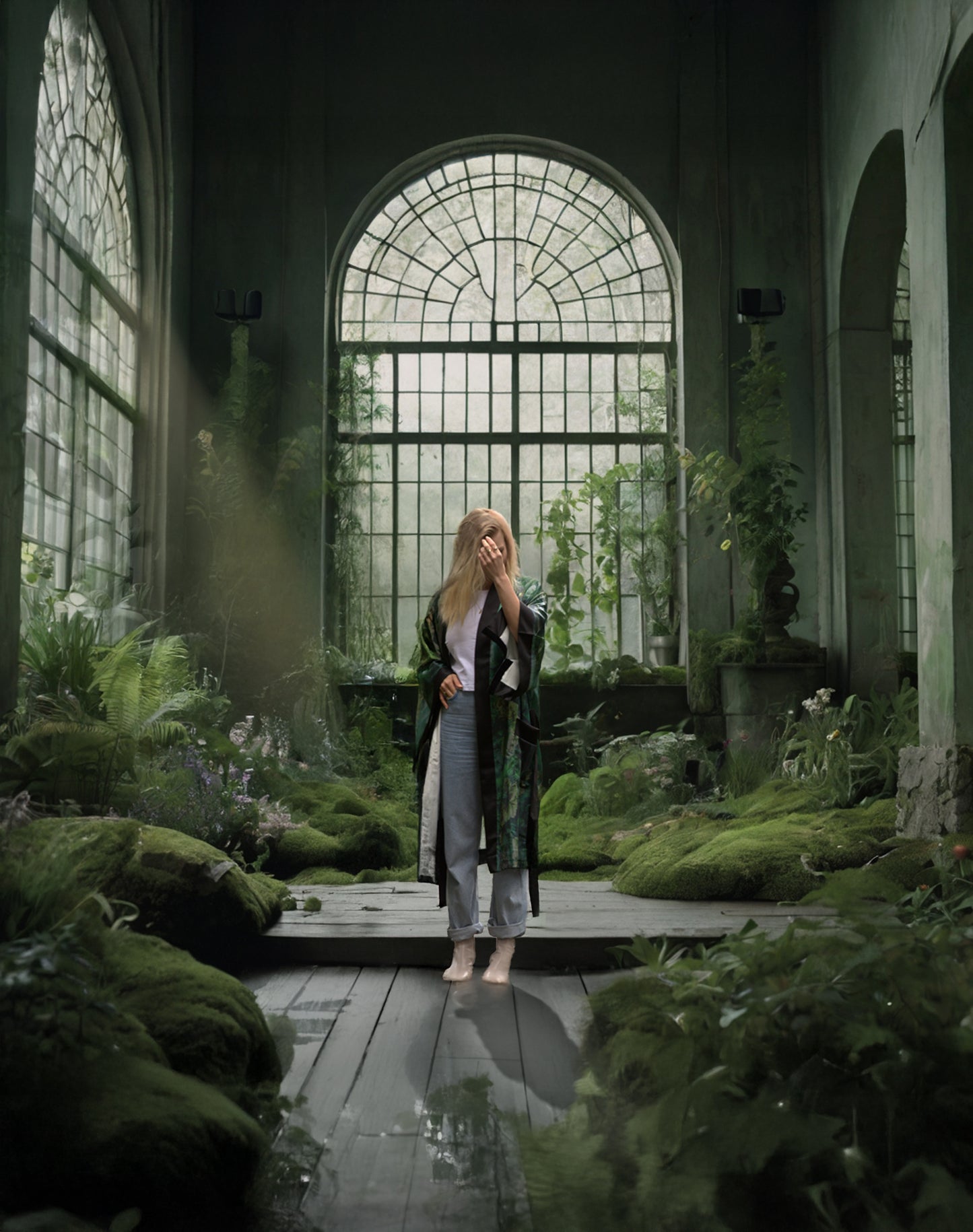 KIMONO - Forest Green Harmony